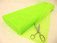 Dress Net 100% Polyester Tulle Fabric Material - FLO GREEN